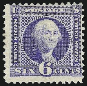 Sale 953, Lot 457, 1869 Pictorial Issue (Scott 112-122), 6c Ultramarine (115) Sale 953, Lot 457, 1869 Pictorial Issue (Scott 112-122)