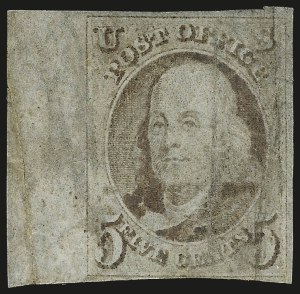 Sale 953, Lot 64, 1847 Issue (Scott 1-2)