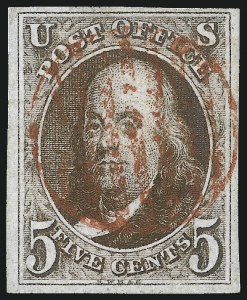 Sale 953, Lot 67, 1847 Issue (Scott 1-2)