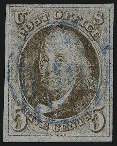Sale 953, Lot 72, 1847 Issue (Scott 1-2)