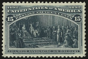 Sale 953, Lot 725, 1893 Columbian Issue (Scott 230-245)