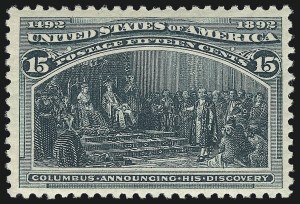 Sale 953, Lot 726, 1893 Columbian Issue (Scott 230-245)