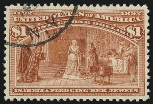 Sale Number 953, Lot Number 743, 1893 Columbian Issue (Scott 230-245) Sale Number 953, Lot Number 743, 1893 Columbian Issue (Scott 230-245)