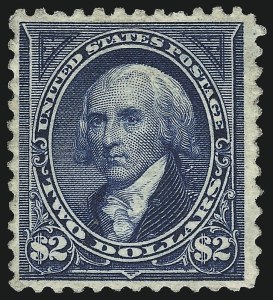 Sale 953, Lot 796, 1894 Unwatermarked Bureau Issue (Scott 246-263), $2.00 Bright Blue (262) Sale 953, Lot 796, 1894 Unwatermarked Bureau Issue (Scott 246-263)