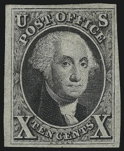 Sale 953, Lot 89, 1847 Issue (Scott 1-2)