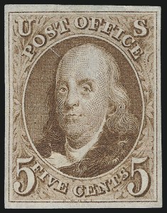 Sale 953, Lot 94, 1875 Reproduction of 1847 Issue (Scott 3-4)