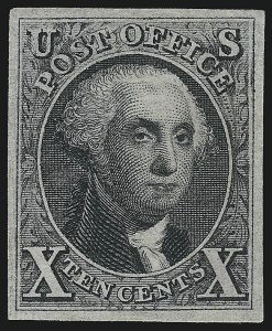 Sale 953, Lot 97, 1875 Reproduction of 1847 Issue (Scott 3-4)