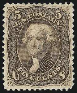 Sale Number 956, Lot Number 75, 1861-66 Issue Sale Number 956, Lot Number 75, 1861-66 Issue