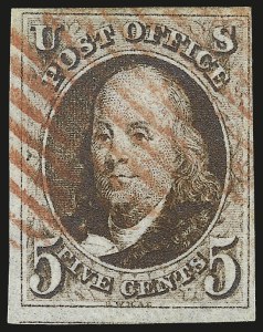 Sale 959, Lot 2041, 1847 Issue (Scott 1-2)