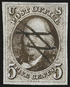 Sale 959, Lot 2042, 1847 Issue (Scott 1-2)