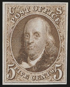 Sale 959, Lot 2062, 1875 Reproduction of 1847 Issue (Scott 3-4)