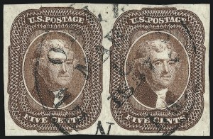 Sale 959, Lot 2115, 1851-56 Issue (Scott 5A-17)