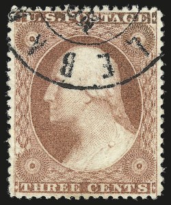 Sale 959, Lot 2166, 1857-60 Issue (Scott 18-39)