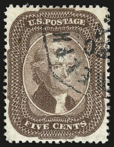Sale 959, Lot 2172, 1857-60 Issue (Scott 18-39)