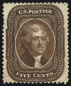 Sale 959, Lot 2177, 1857-60 Issue (Scott 18-39)