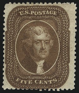 Sale 959, Lot 2178, 1857-60 Issue (Scott 18-39)