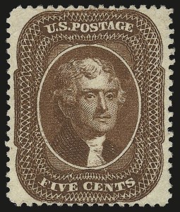 Sale 959, Lot 2179, 1857-60 Issue (Scott 18-39)