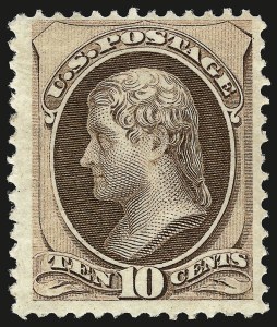 Sale 959, Lot 2356, 1870-71 National Bank Note Co. Grilled Issue (Scott 134-144)