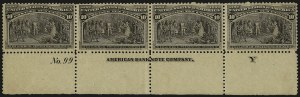 Sale 959, Lot 2515, 1893 Columbian Issue (Scott 230-245)