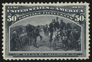 Sale Number 959, Lot Number 2523, 1893 Columbian Issue (Scott 230-245) Sale Number 959, Lot Number 2523, 1893 Columbian Issue (Scott 230-245)