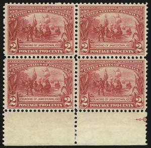 Sale 959, Lot 2738, 1907 Jamestown Issue (Scott 328-330)