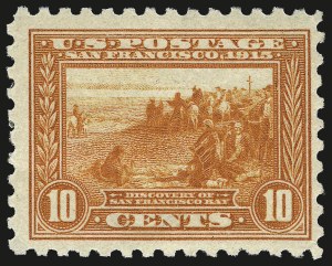 Sale 959, Lot 2843, 1913-15 Panama-Pacific Issue (Scott 397-404), 10c Panama-Pacific, Perf 10 (404) Sale 959, Lot 2843, 1913-15 Panama-Pacific Issue (Scott 397-404)