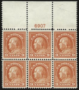 Sale 959, Lot 2851, 1912-14 Washington-Franklin Issue (Scott 405-423)