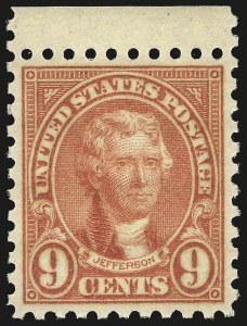 Sale Number 959, Lot Number 3022, 1922-29 Issues (Scott 551-621) Sale Number 959, Lot Number 3022, 1922-29 Issues (Scott 551-621)