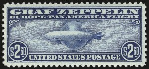 Sale 959, Lot 3149, Air Post, $2.60 Graf Zeppelin (C15) Sale 959, Lot 3149, Air Post