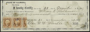 Sale 959, Lot 3310, Revenues on Documents from the Henry Tolman II Collection