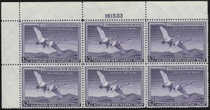 Sale 959, Lot 3408, Hunting Permit Plate Blocks