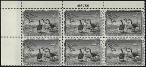 Sale 959, Lot 3416, Hunting Permit Plate Blocks
