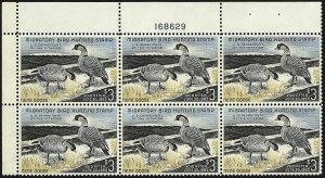 Sale 959, Lot 3422, Hunting Permit Plate Blocks