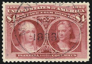 Sale Number 961, Lot Number 115, Columbian Issue Sale Number 961, Lot Number 115, Columbian Issue