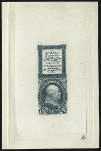 Sale 962, Lot 2030, Essays, Proofs and Specimens (Bowlsby Patent Coupon Essays)