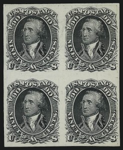 Sale 962, Lot 2070, Essays, Proofs and Specimens (1861 Issue thru 1869 Pictorials)