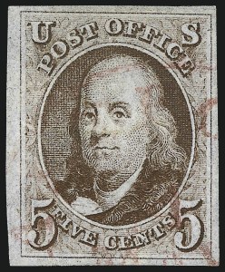 Sale 962, Lot 2186, 1847 Issue (Scott 1-4)