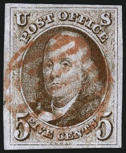 Sale 962, Lot 2190, 1847 Issue (Scott 1-4)