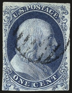 Sale 962, Lot 2227, 1851-56 Issue (Scott 5-17)