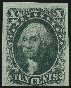 Sale 962, Lot 2253, 1851-56 Issue (Scott 5-17)