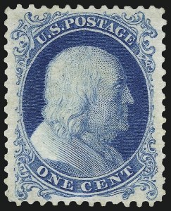 Sale Number 962, Lot Number 2299, 1875 Reprint of 1857-60 Issue (Scott 40-47) Sale Number 962, Lot Number 2299, 1875 Reprint of 1857-60 Issue (Scott 40-47)