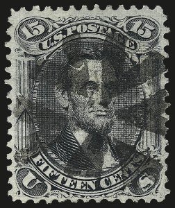 Sale 962, Lot 2352, 1867-68 Grilled Issues (Scott 79-101), 15c Black, E. Grill (91) Sale 962, Lot 2352, 1867-68 Grilled Issues (Scott 79-101)