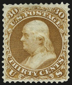 Sale 962, Lot 2374, 1875 Re-Issue of 1861-66 Issue (Scott 102-111)