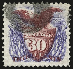 Sale 962, Lot 2418, 1875 Re-Issue of 1869 Pictorial Issue (Scott 123-133)