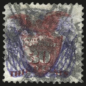 Sale 962, Lot 2419, 1875 Re-Issue of 1869 Pictorial Issue (Scott 123-133)
