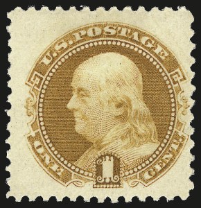 Sale 962, Lot 2424, 1875 Re-Issue of 1869 Pictorial Issue (Scott 123-133), 1c Buff, 1880 Re-Issue (133) Sale 962, Lot 2424, 1875 Re-Issue of 1869 Pictorial Issue (Scott 123-133)
