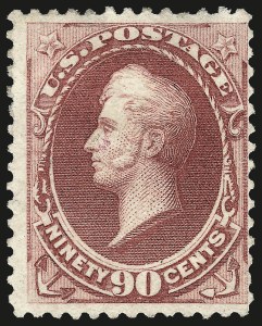 Sale 962, Lot 2461, 1870-88 Bank Note Issues (Scott 134-218), 90c Carmine (191) Sale 962, Lot 2461, 1870-88 Bank Note Issues (Scott 134-218)