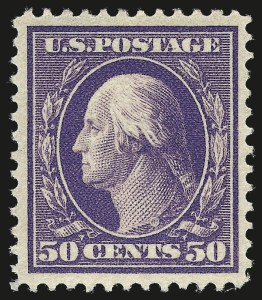 Sale 962, Lot 2654, 1908-12 Issues (Scott 331-396), 50c Violet (341) Sale 962, Lot 2654, 1908-12 Issues (Scott 331-396)