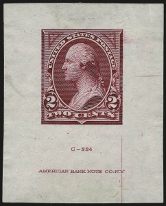 Sale 967, Lot 4038, Essays, Proofs and Specimens