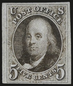 Sale 967, Lot 4068, 1847 Issue (Scott 1-2)